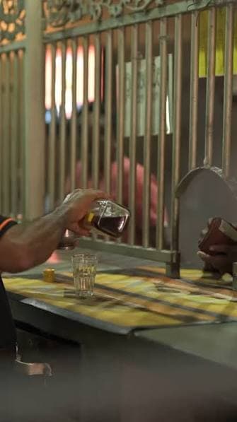 Enjoying arrack at the Sydney Hotel Bar