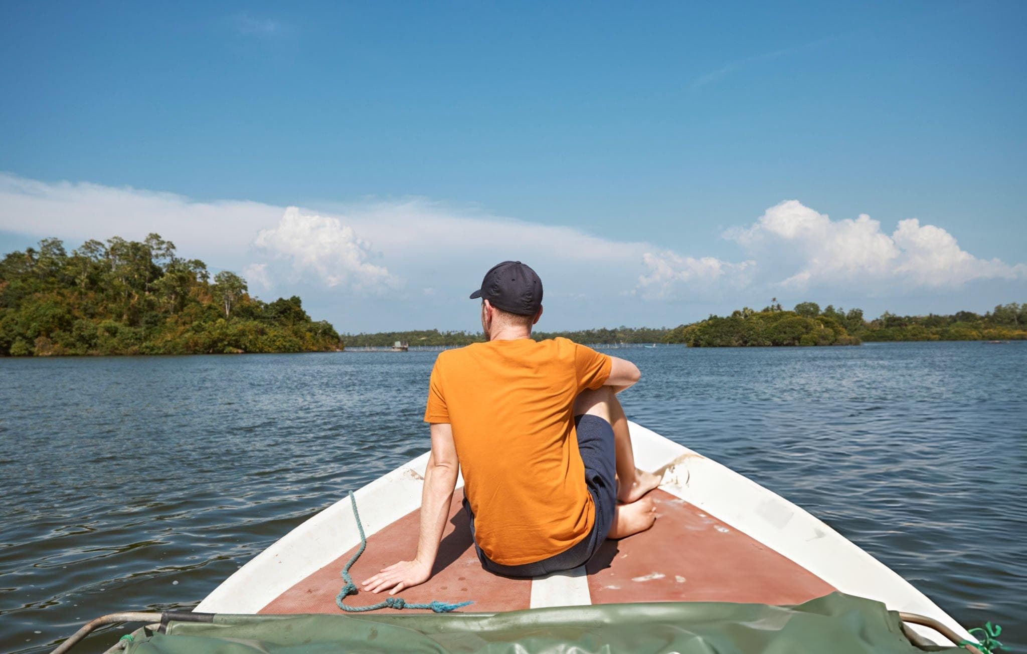 Scenic view of Bentota River