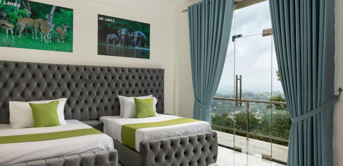 Deluxe Nature View Twin Room at Sunset Heaven